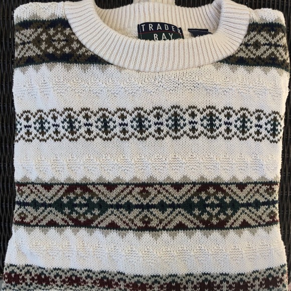 EUC Trader Bay 90's Vintage Men's Chunky Crew Neck Sweater Size XLg. - Picture 2 of 9